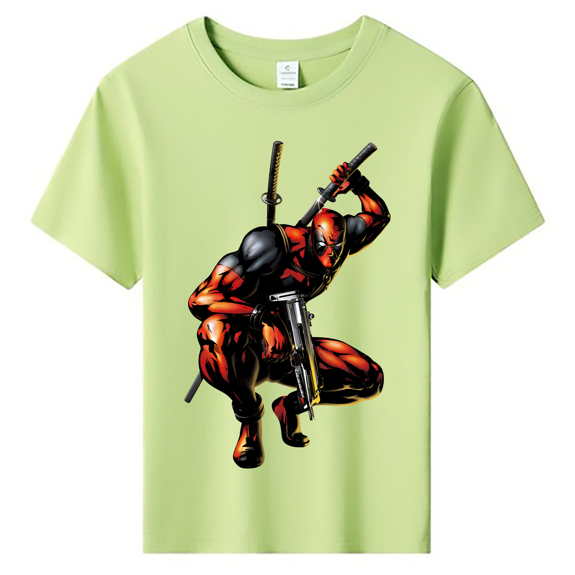 （画像用） Deadpool デッドプール 綿100％キッズTシャツ（フロントプリント）